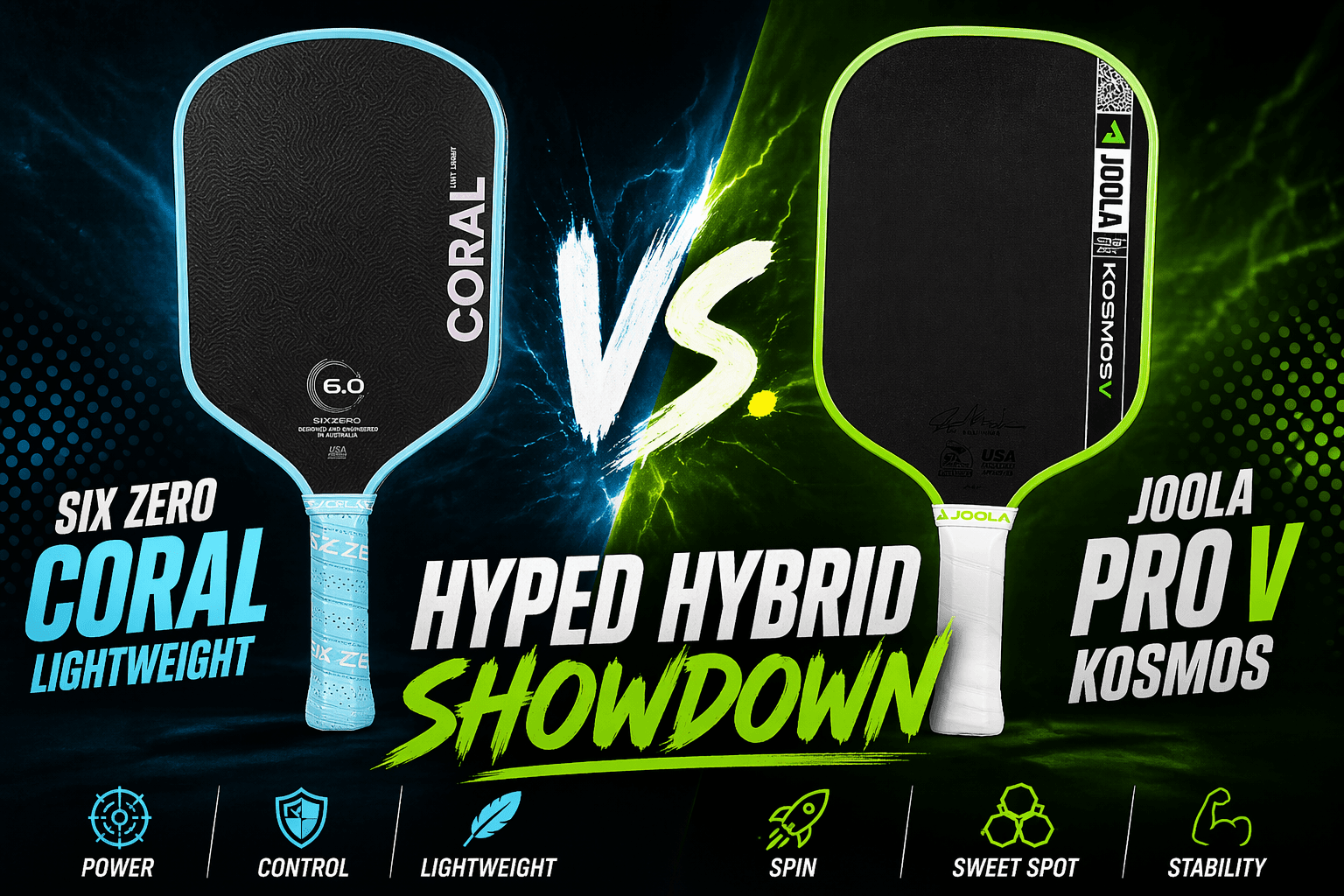 JOOLA Pro V Kosmos vs Six Zero Coral Review