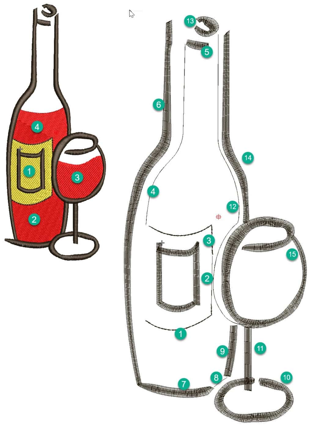 Planning a Design(wine bottle project)