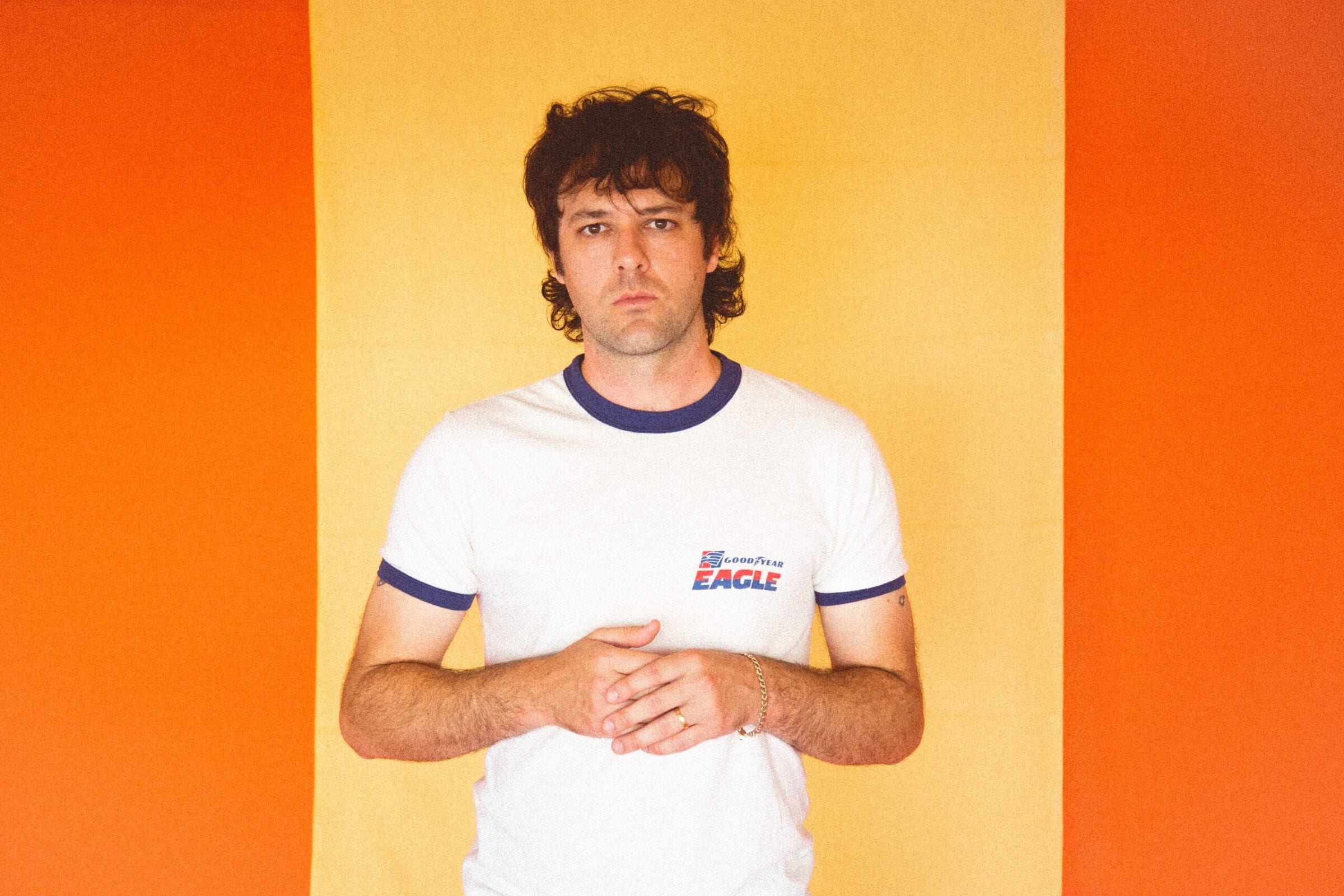 Michael 'Cavs' Cavanagh, drummer of King Gizzard & the Lizard Wizard (photo: Sarah Findlay).