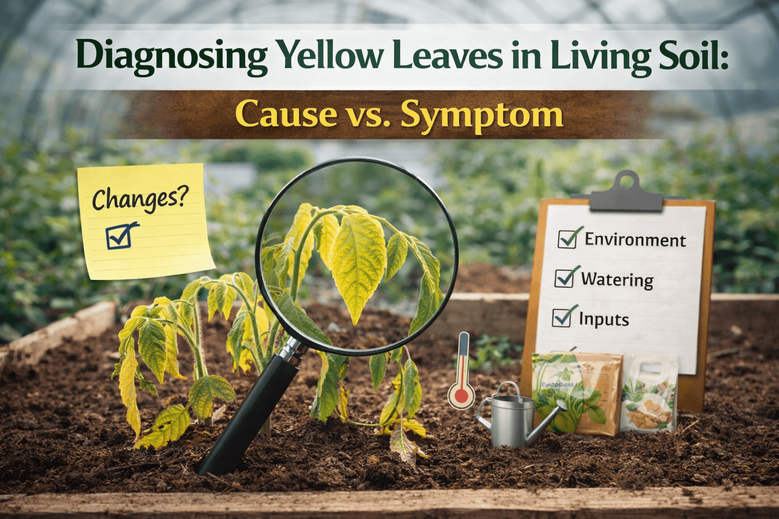 Diagnosing Yellow Leaves In Living Soil