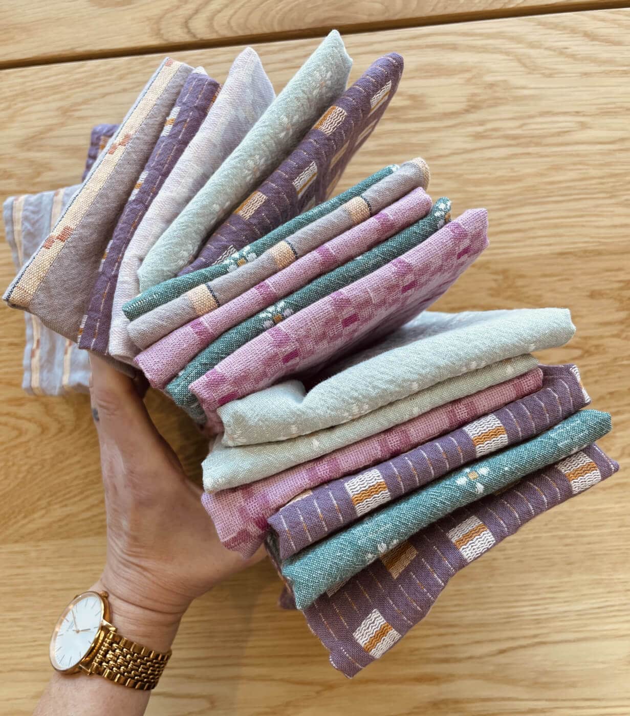 Why not make napkins? (a mitered corner tutorial)