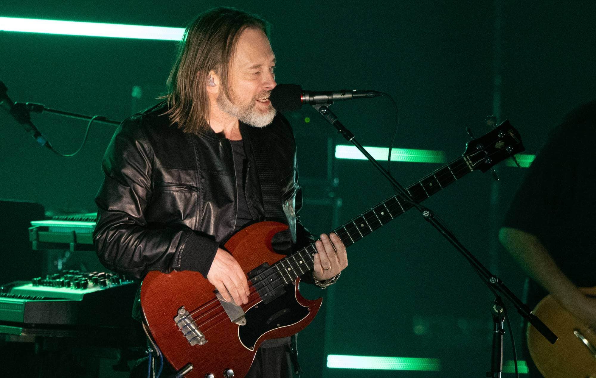 Thom Yorke performing live