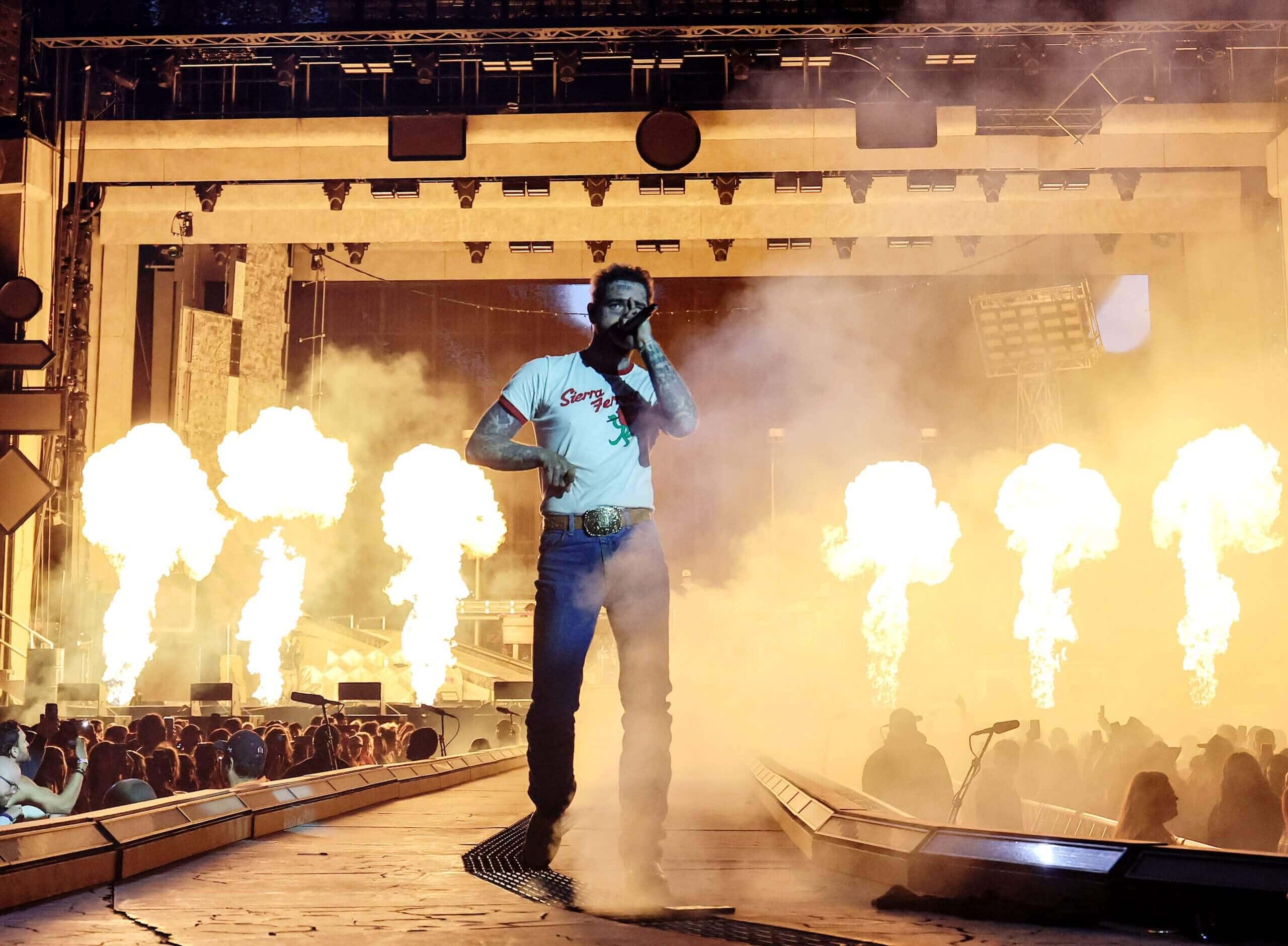 Post Malone on stage