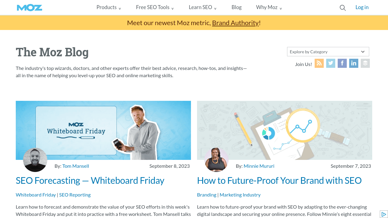 Moz blog