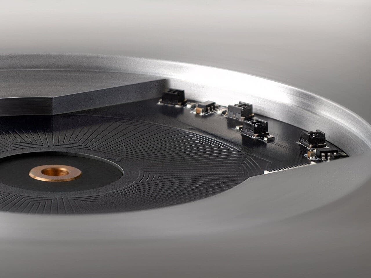 Miniot Wheel 3’s unique vertical turntable with a hidden linear tonearm
