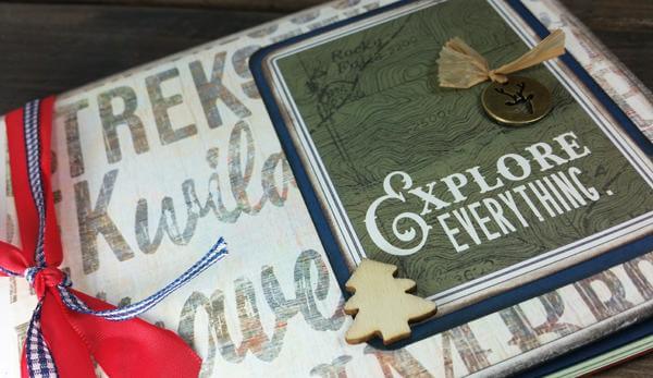 Nature-inspired Mini Album with Adirondacks