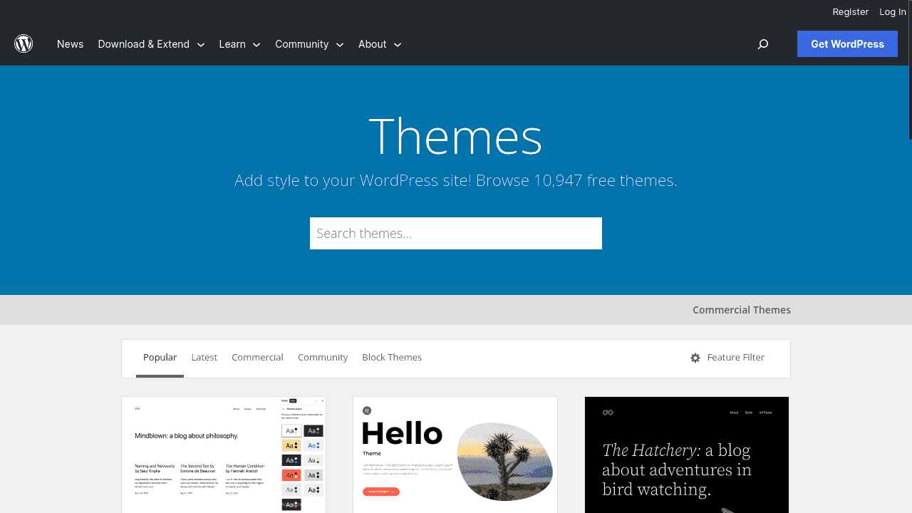 WordPress themes