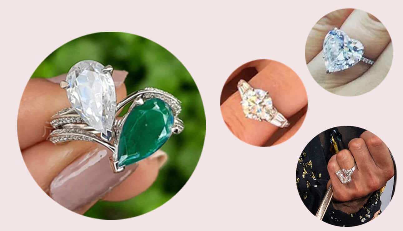 7 Of Our Favourite Most Extravagant Celebrity Engagement Rings