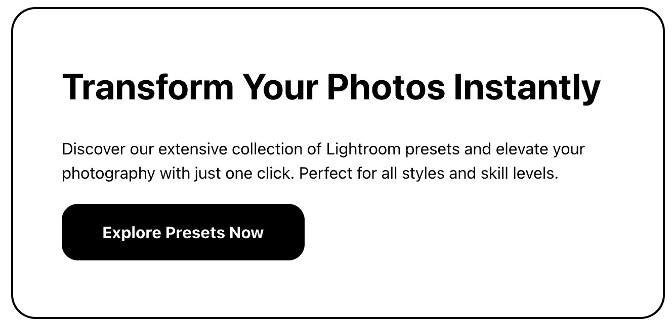 Lightroom Presets
