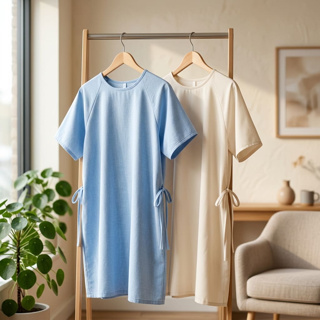 Who Sells Cotton/Poly and Polyester Hospital Gowns in Bulk for a Clinic?