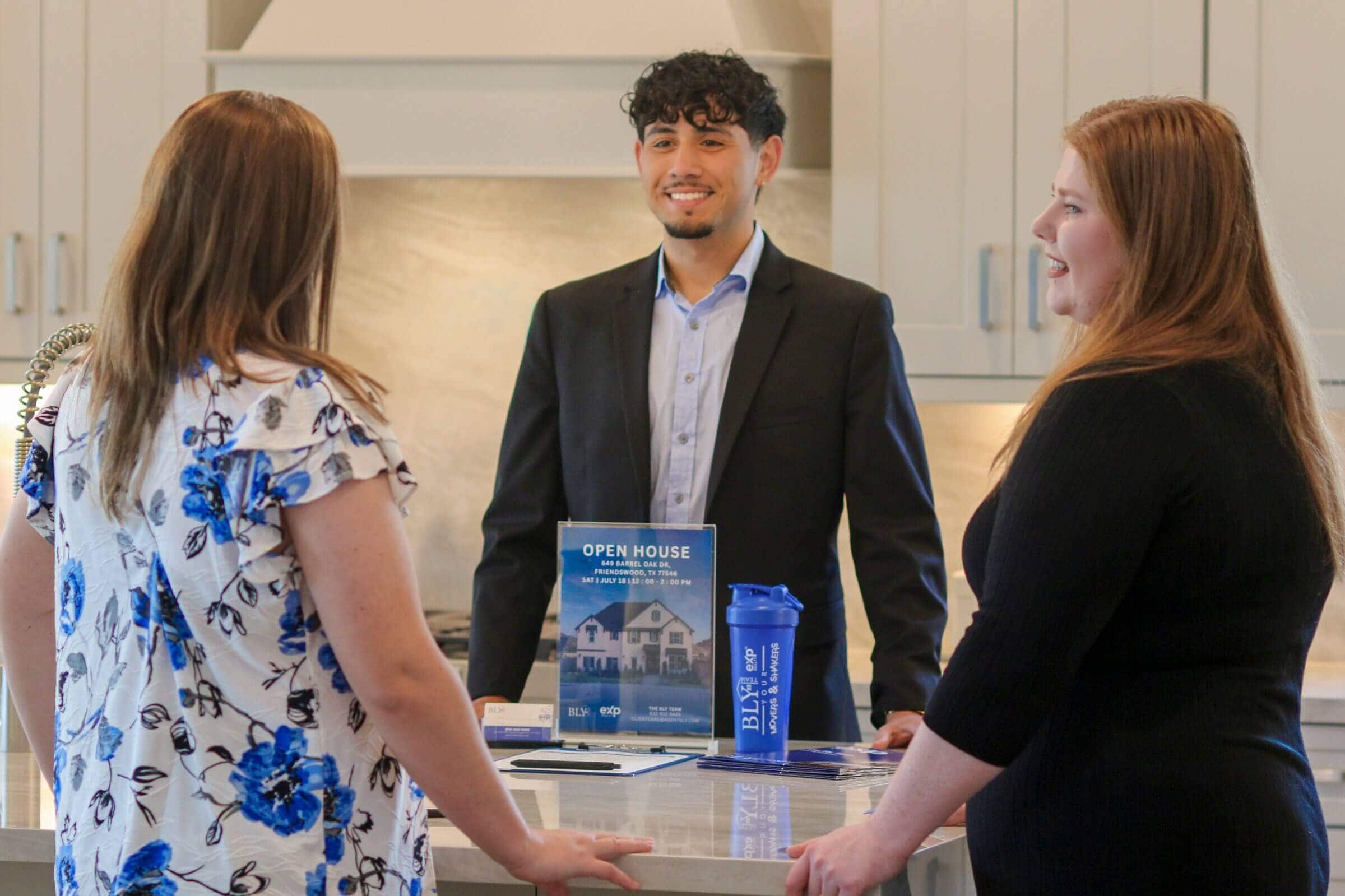 Texas home buyers discussing the option period in texas real estate documents