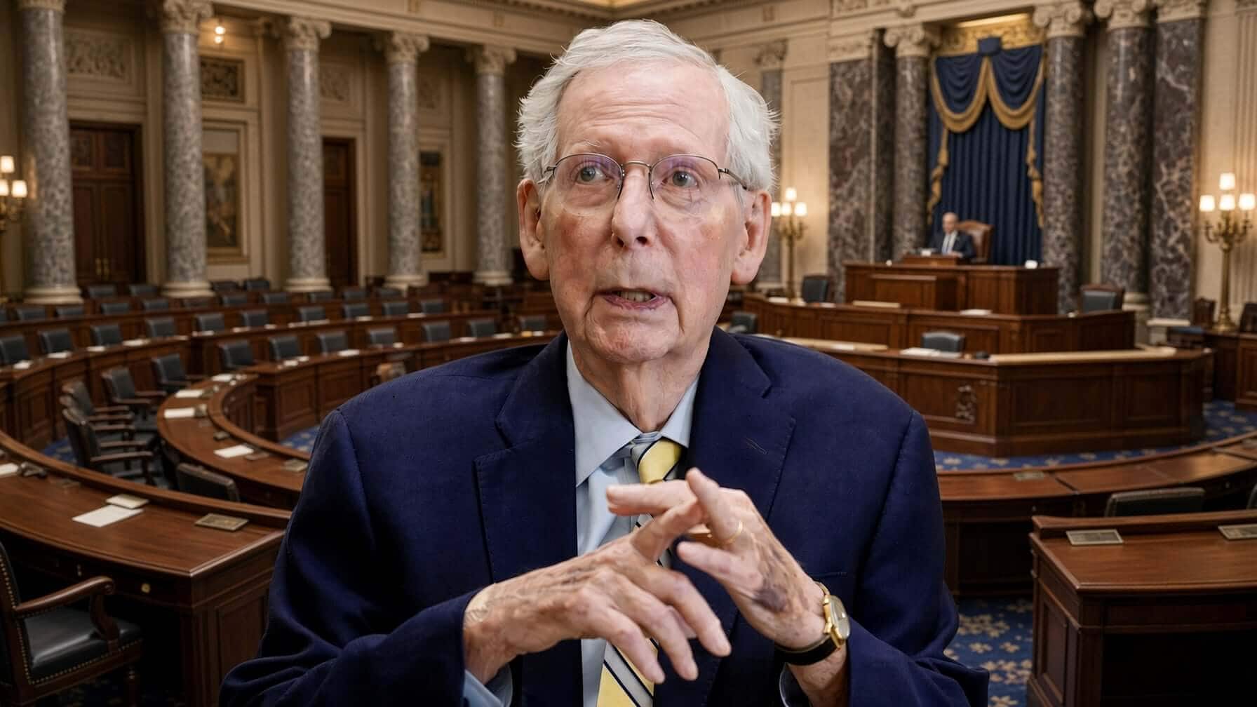 Mitch McConnell Returns to Senate After Three-Month Absence