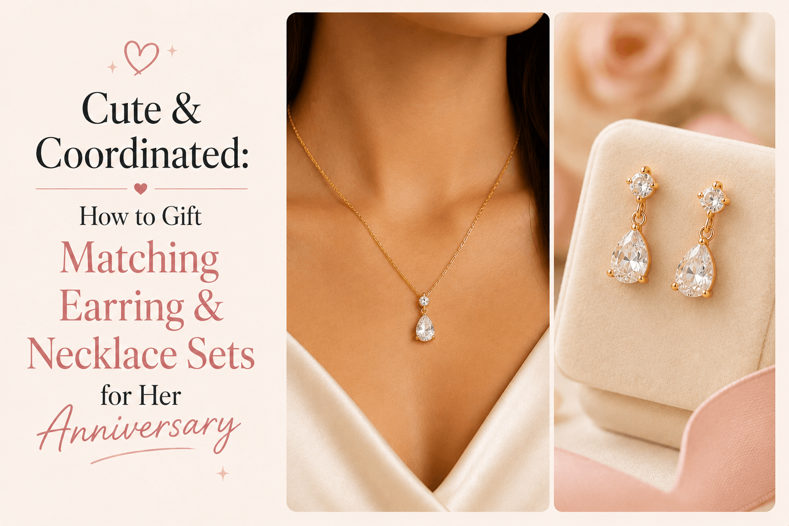 Cute & Coordinated: How to Gift Matching Earring & Necklace Sets for Her Anniversary