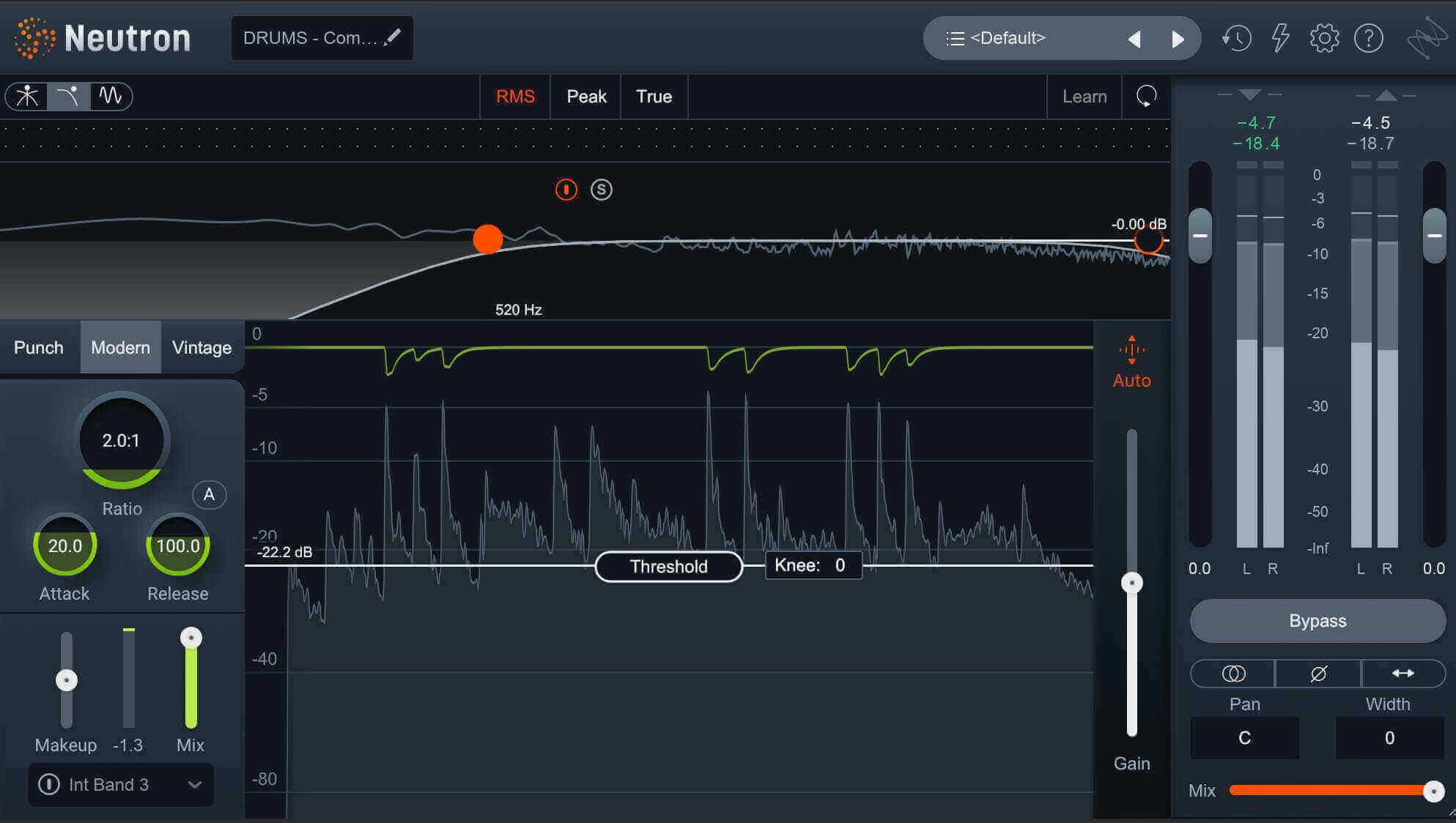 Sidechain detector in iZotope Neutron