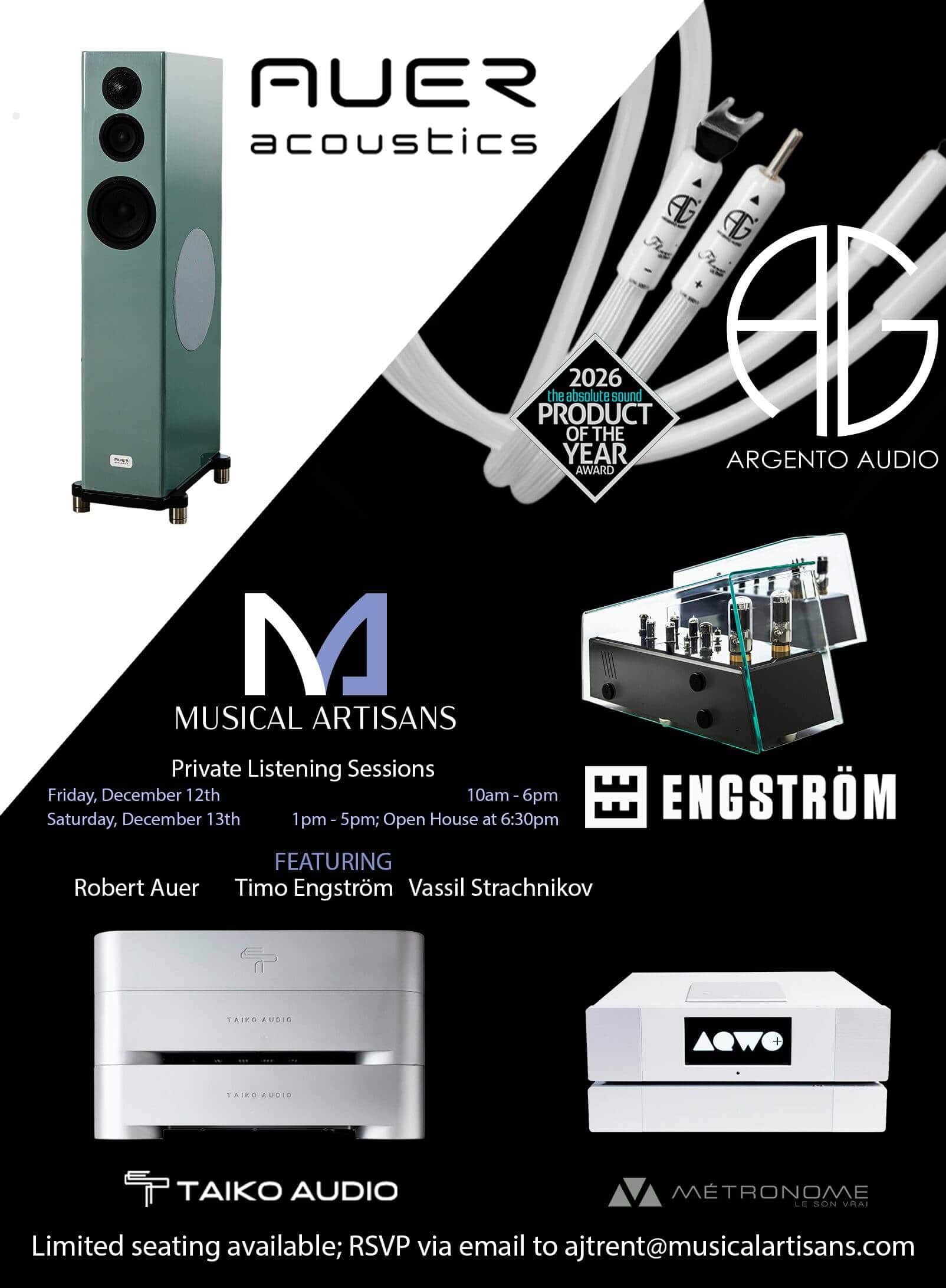 Musical Artisans' Annual Fall Event Showcases Five Major Audio Product Premieres