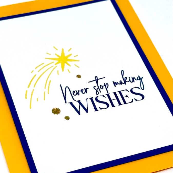 Make seven simple cards with Starry Night Stamps.
