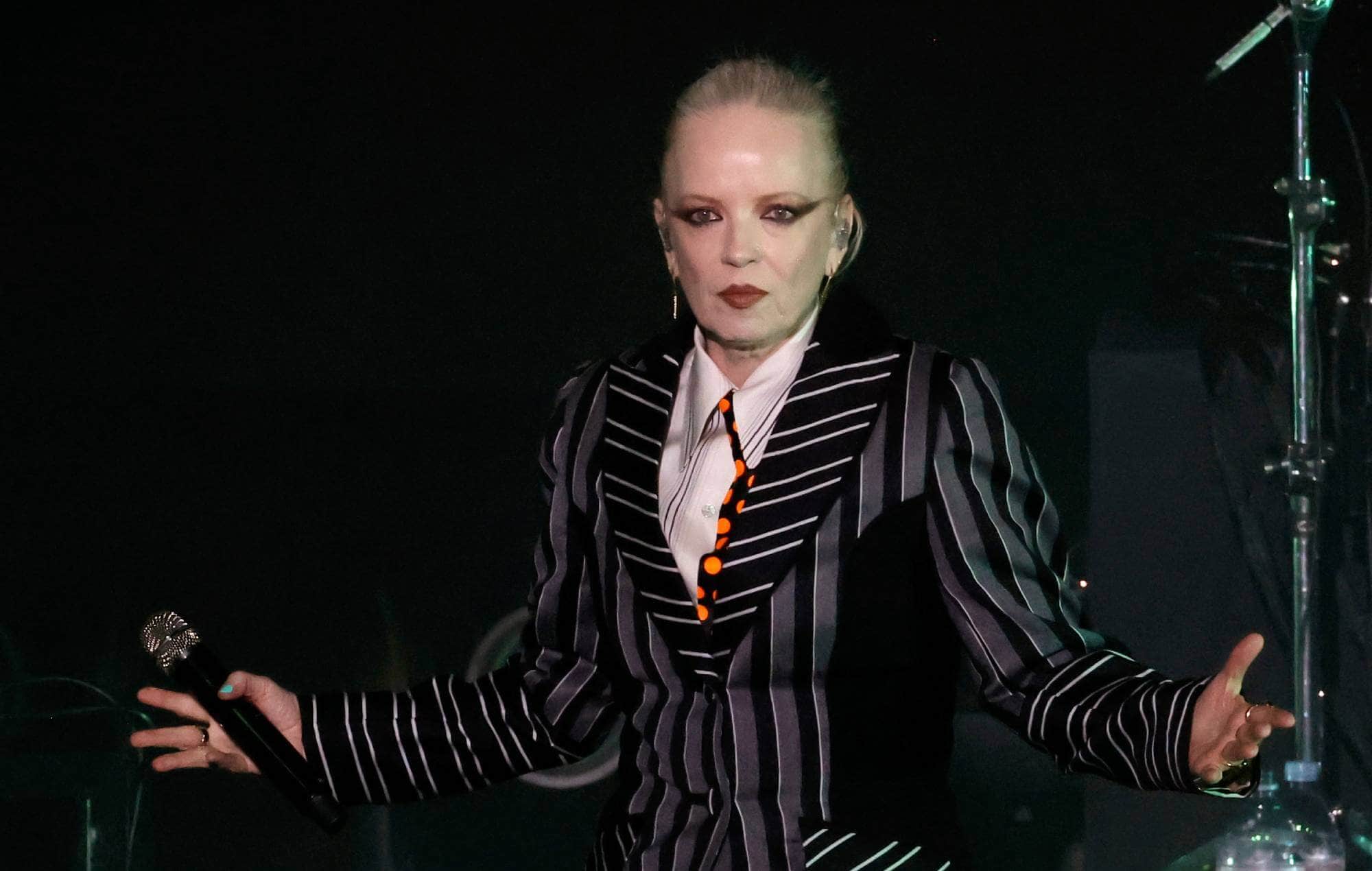 Shirley Manson of Garbage performs at The Greek Theatre on June 09, 2023 in Los Angeles, California. (Photo by Kevin Winter/Getty Images)