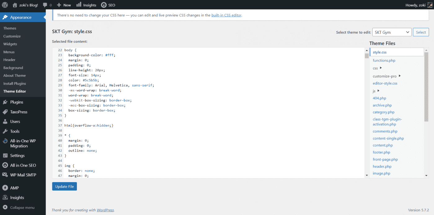 WordPress themes