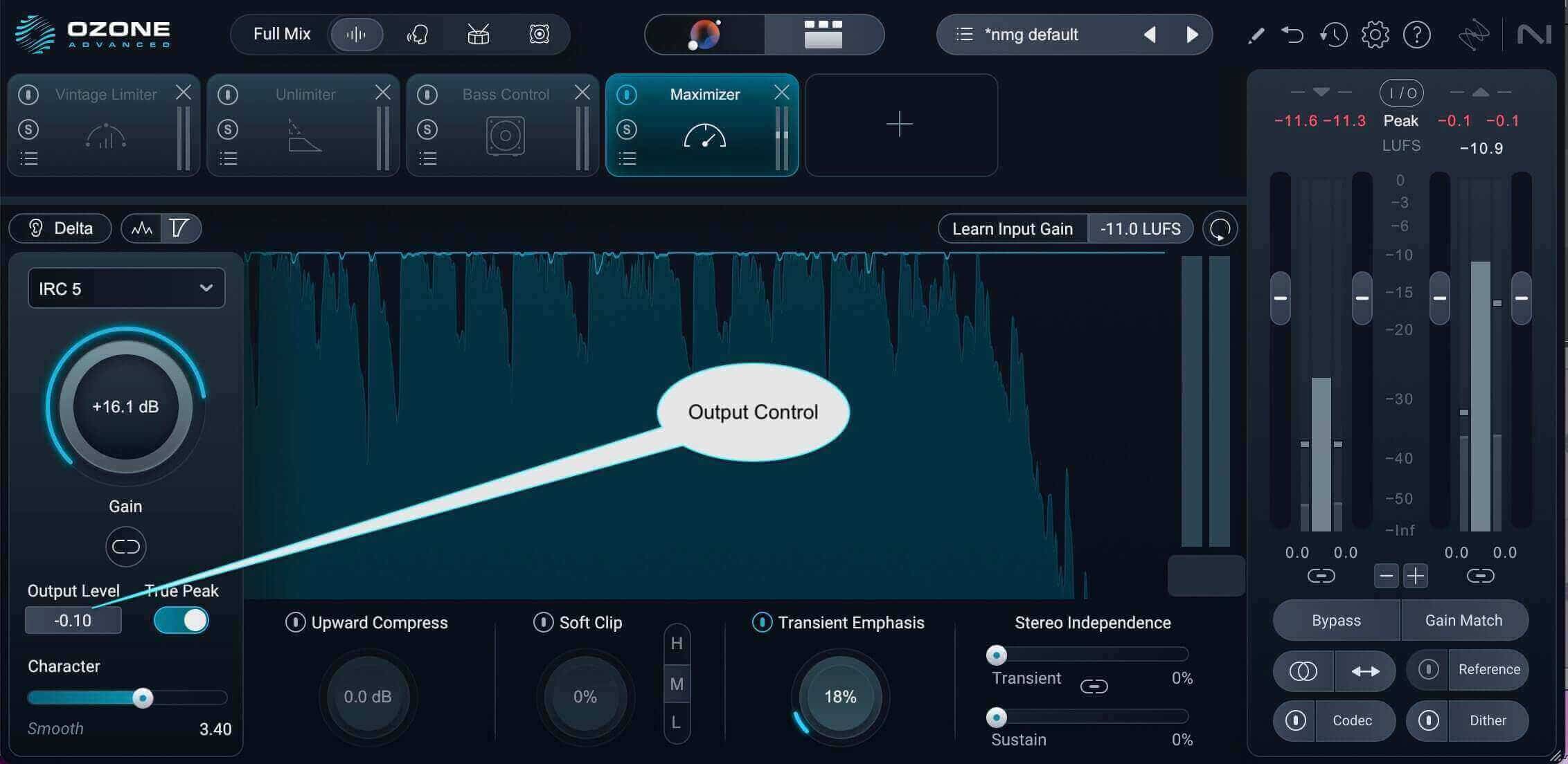 Output in Ozone 12