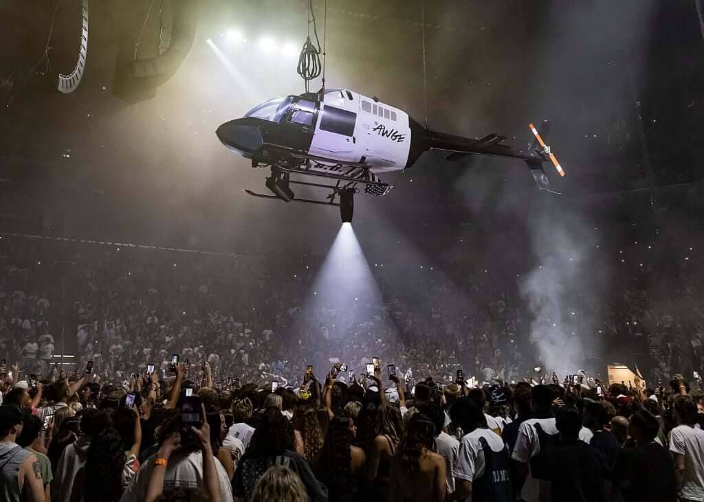 A$AP Rocky is in the house. A glimpse of the Don’t Be Dumb World Tour at Little Caesars Arena in Detroit, Michigan, July 2026.