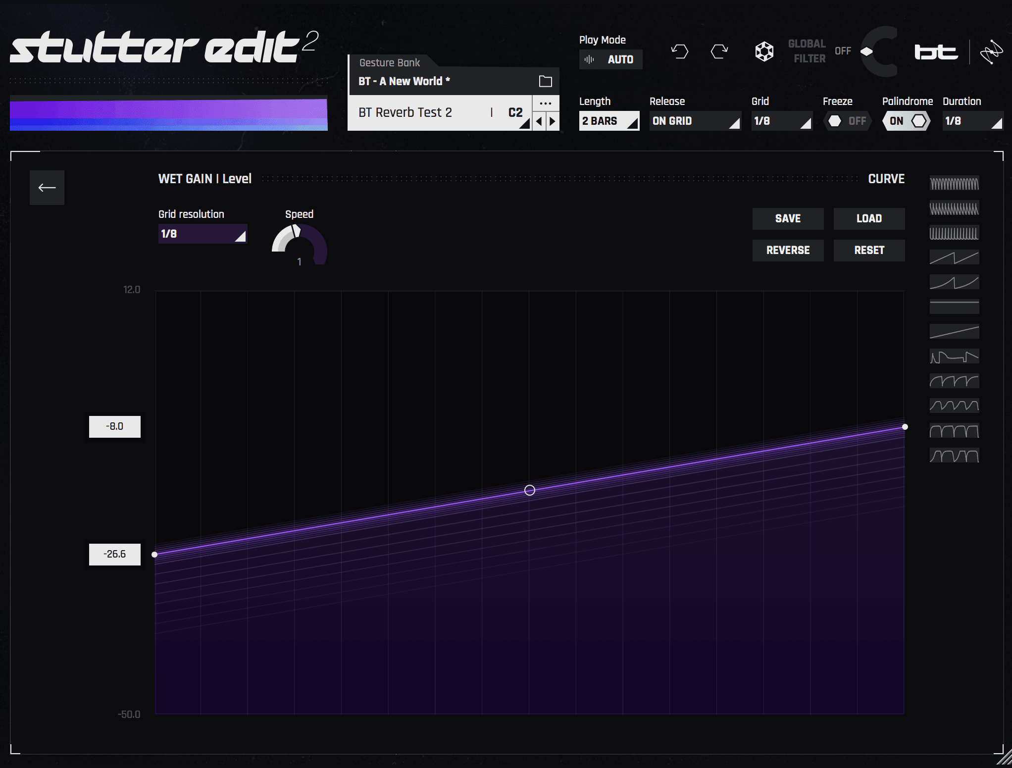 Increasing Wet level on Stutter Edit 2 to blend with dry bass