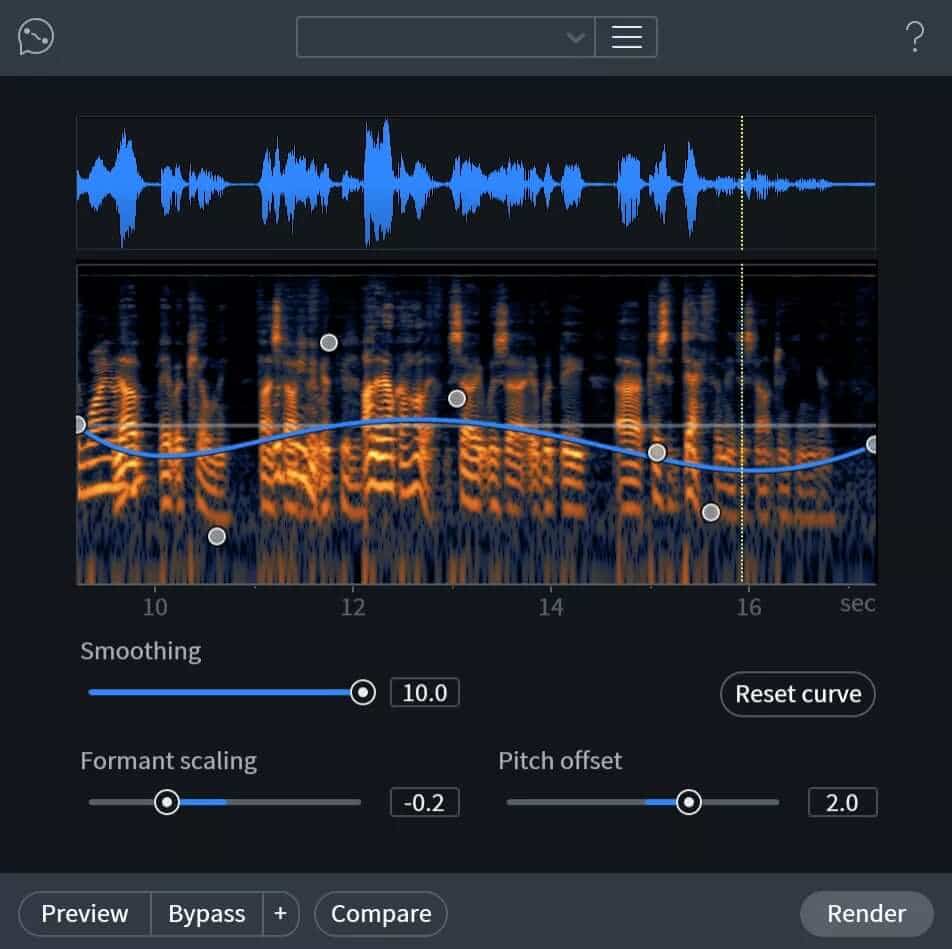 Reshaping Audio with Dialogue Contour in RX 7