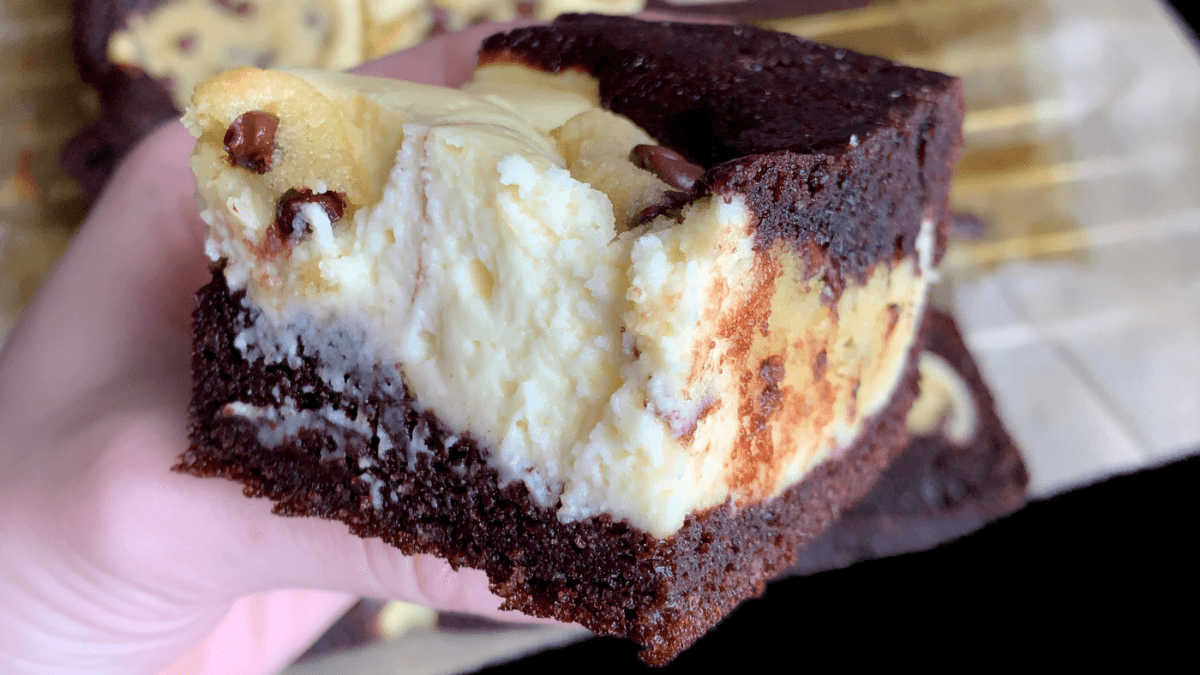 Keto Chocolate Cookie Dough Cheesecake