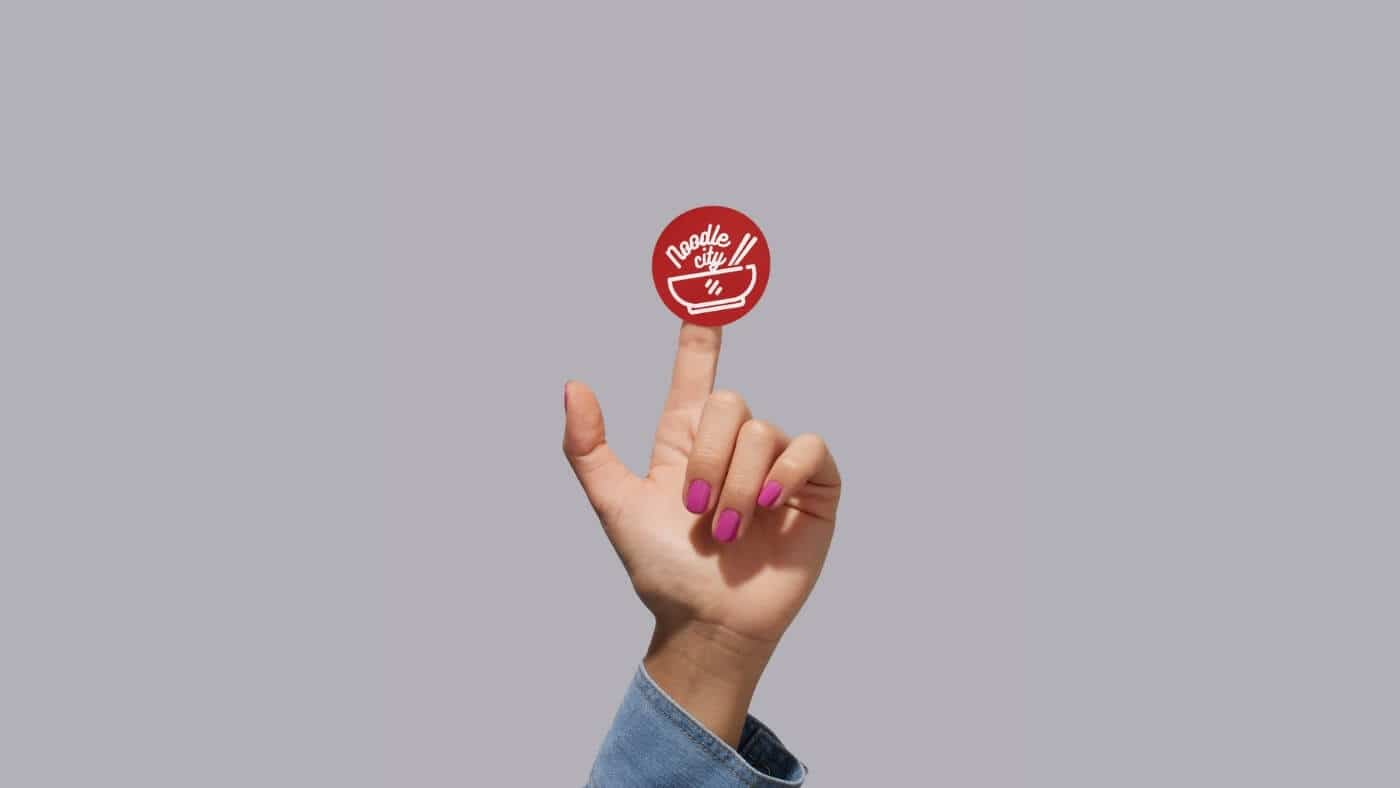 custom sticker with logo