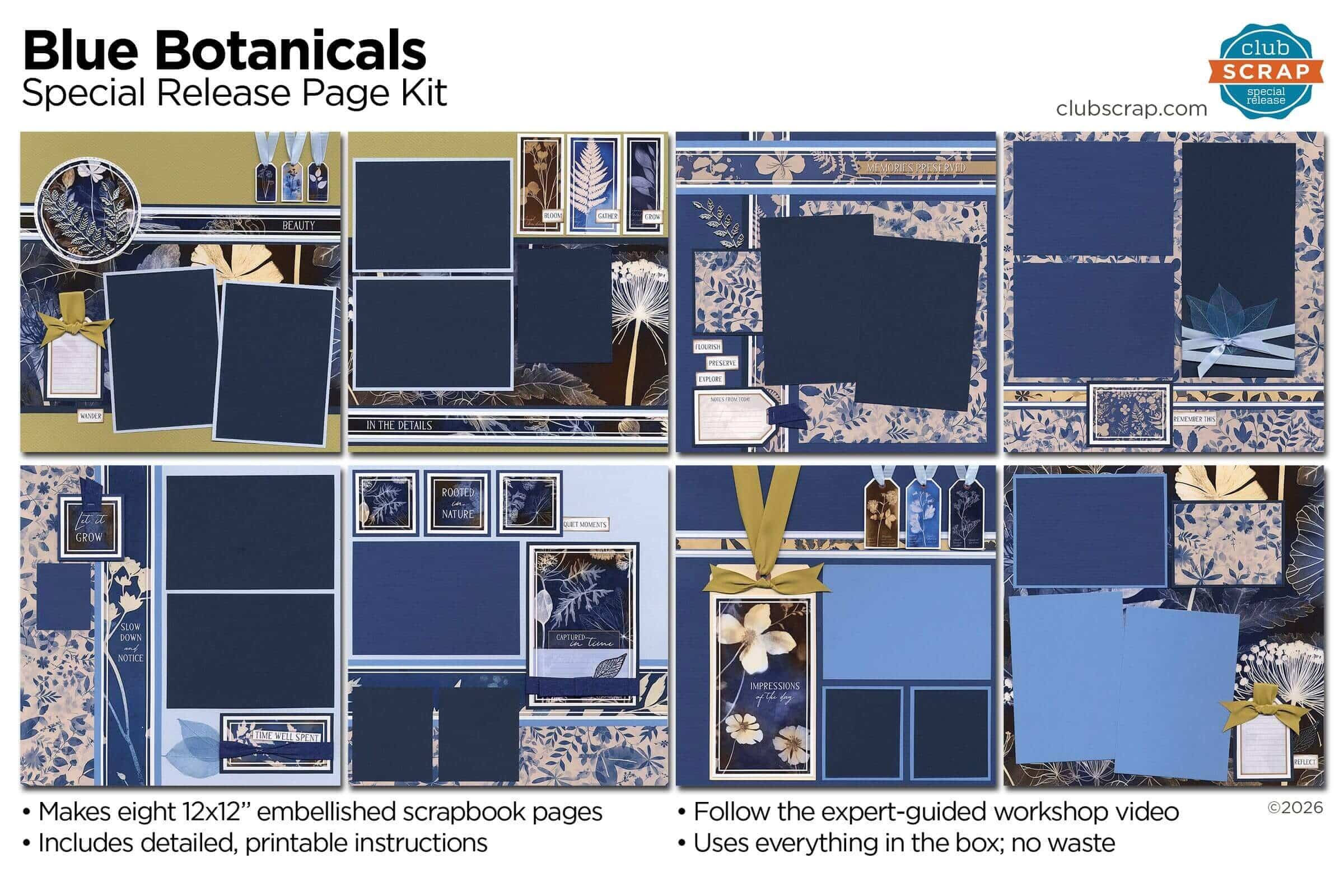 Blue Botanicals Special Release Page Kit