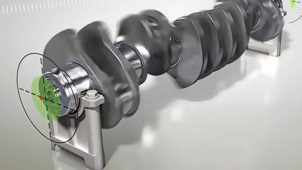 Detailaufnahme einer Kurbelwelle