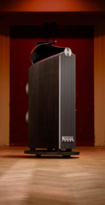 Rear view of the 801 Abbey Road Limited Edition loudspeaker showcasing its craftsmanship.