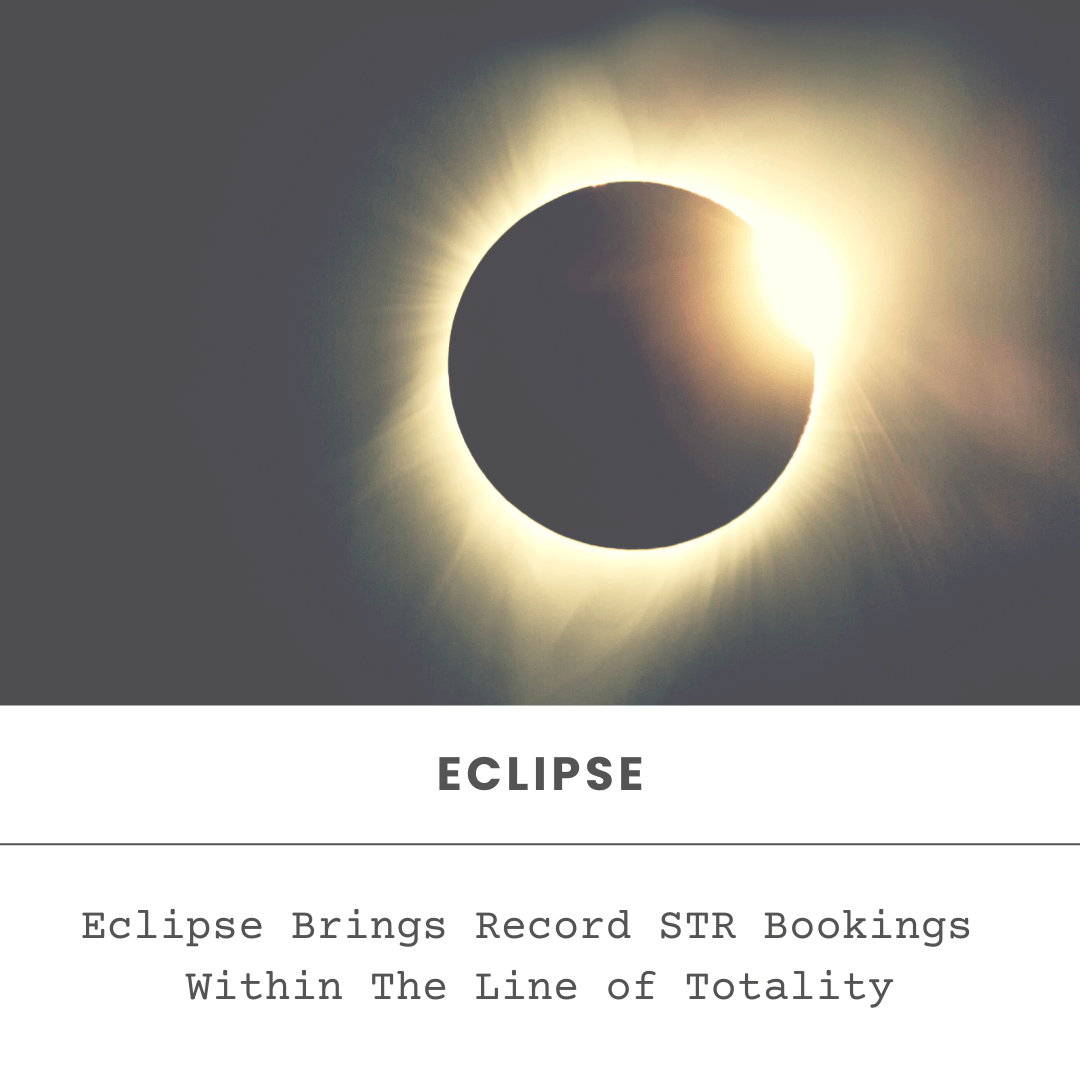 April 8 Eclipse Brings Record Short Term Rental Bookings Within The  Line of Totality
