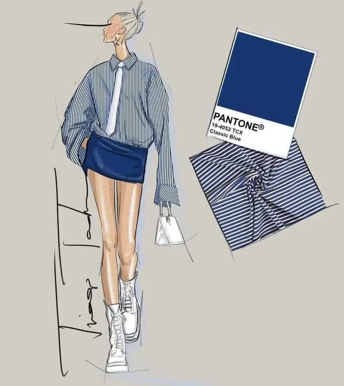 hand drawn fashion sketches