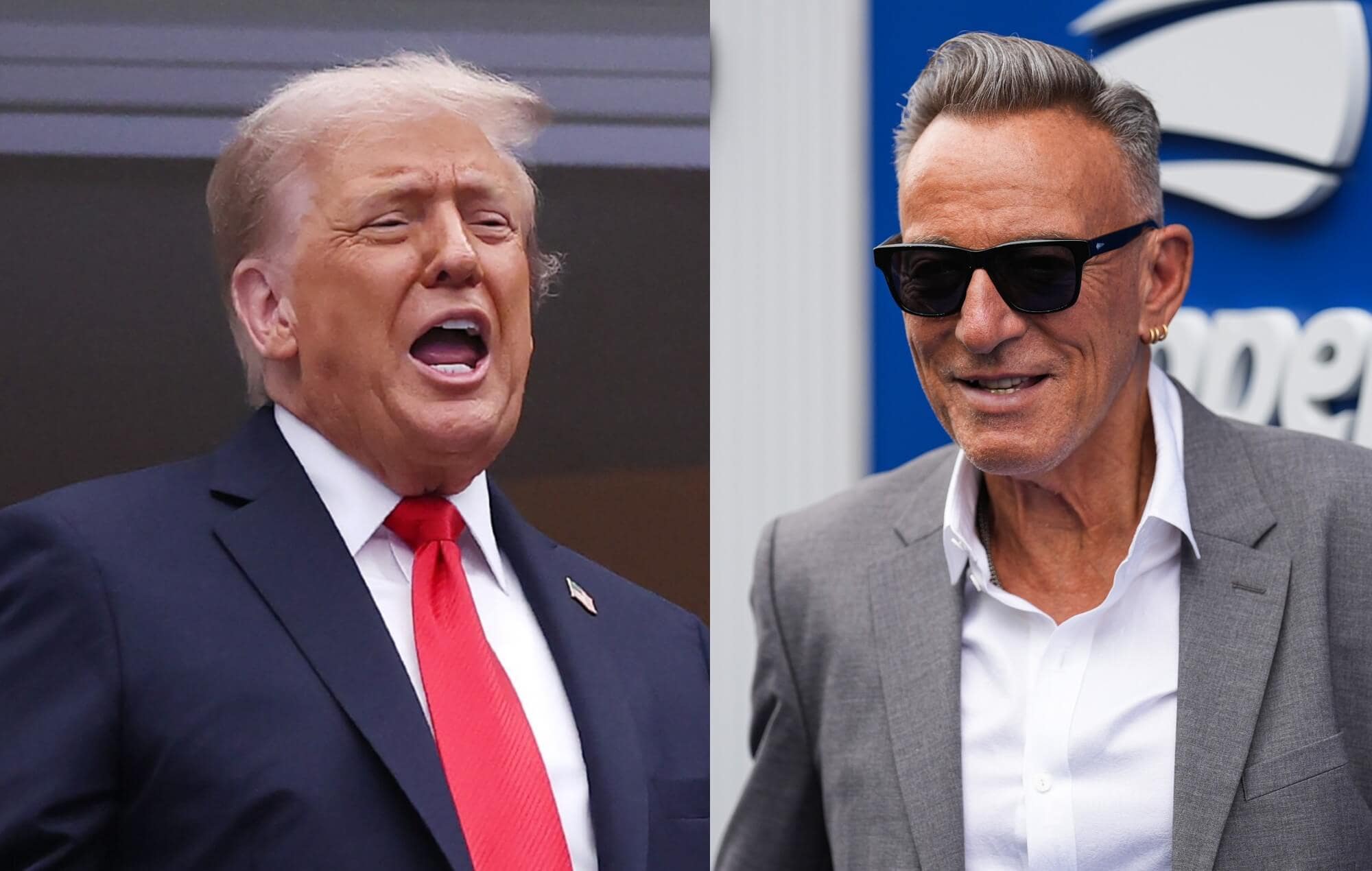 Bruce Springsteen and Donald Trump at US Open