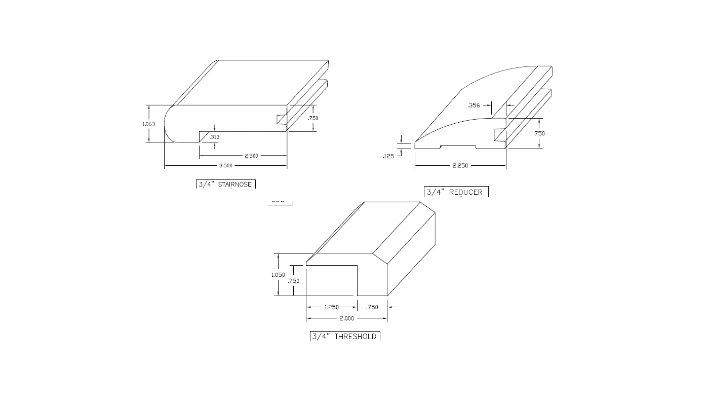 what trim pieces are offered for flooring