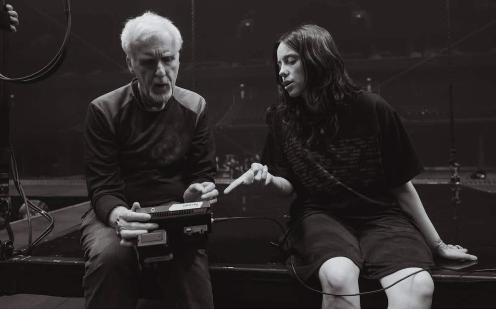 James Cameron and Billie Eilish