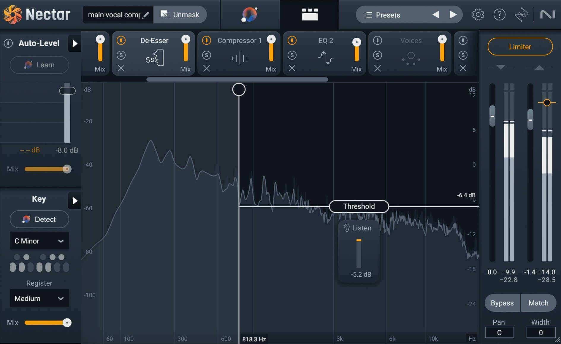 De-esser module in Nectar 4