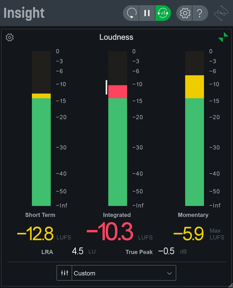 iZotope Insight metering