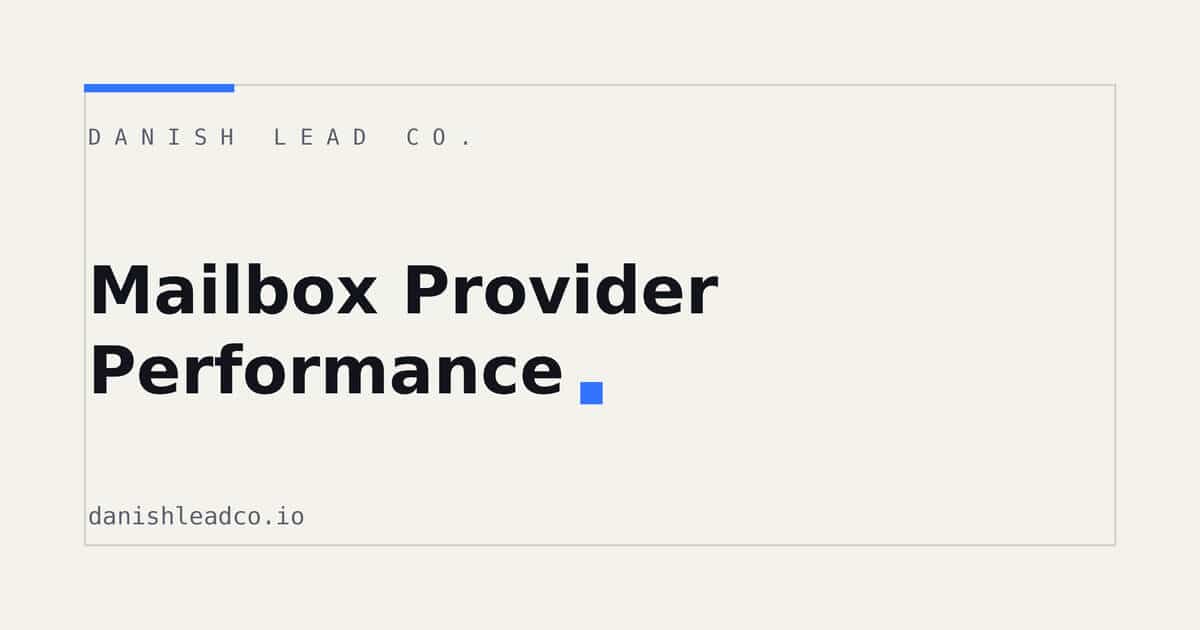 Mailbox Provider Performance: 1.5M Outbound Emails Analysed