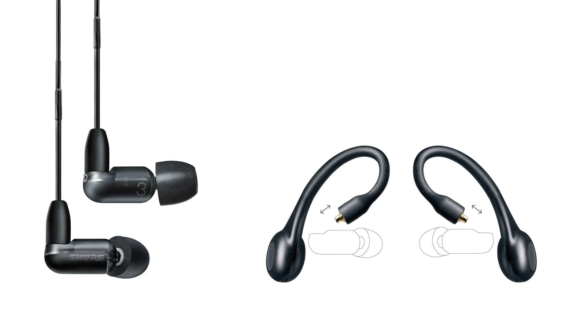 Comfortable fit inspired by classic in-ear monitors