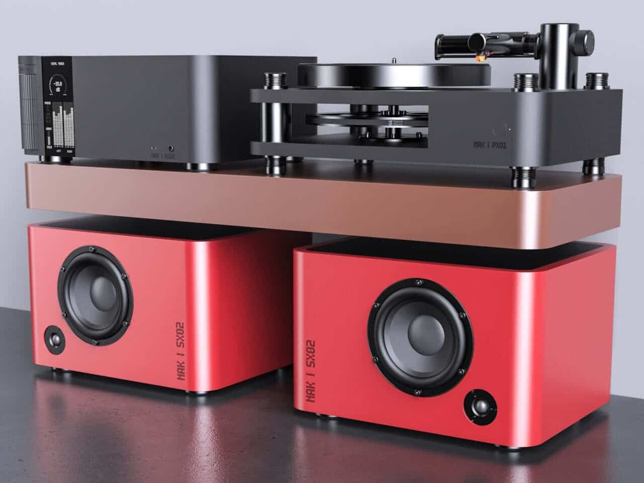Compact speakers in mixable Pantone colors