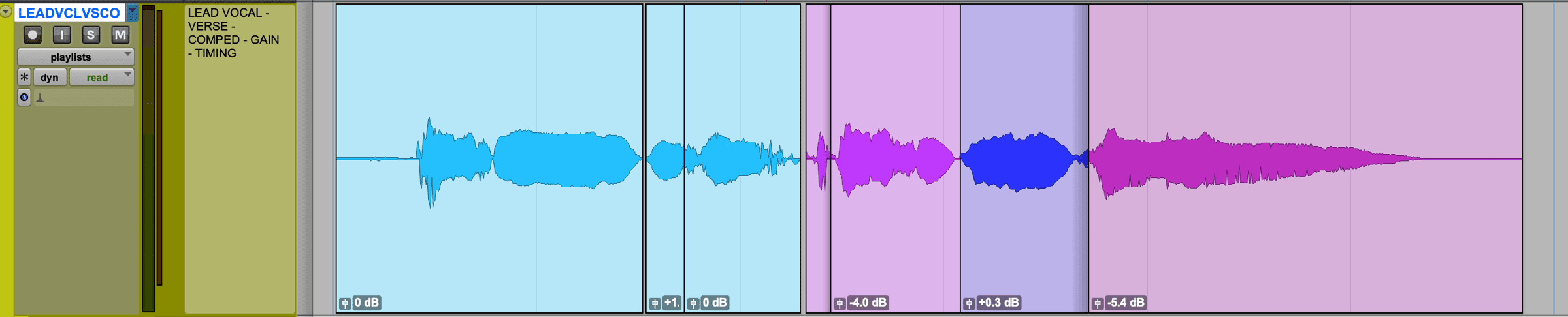 Vocals with timing adjustments