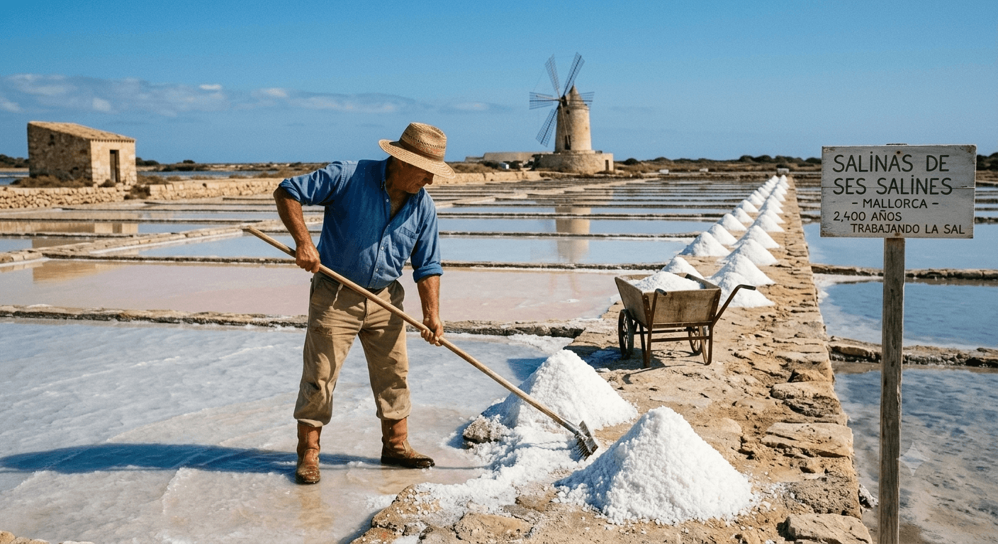 Ses Salines: Mallorcas 2.400 Jahre alte Salinen werden noch immer von Hand bewirtschaftet