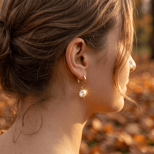 Dangling Huggie Earring