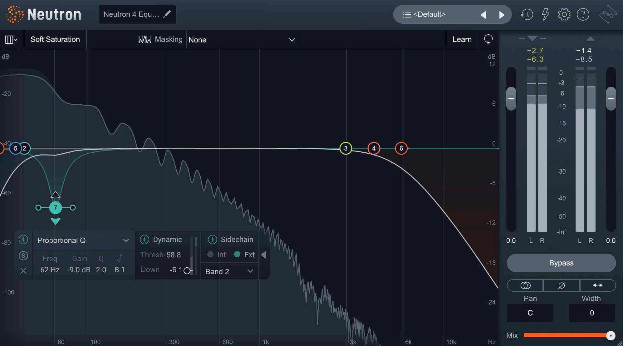 EQ in iZotope Neutron