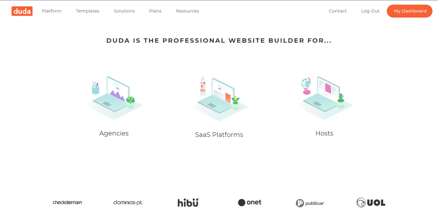 Duda home page