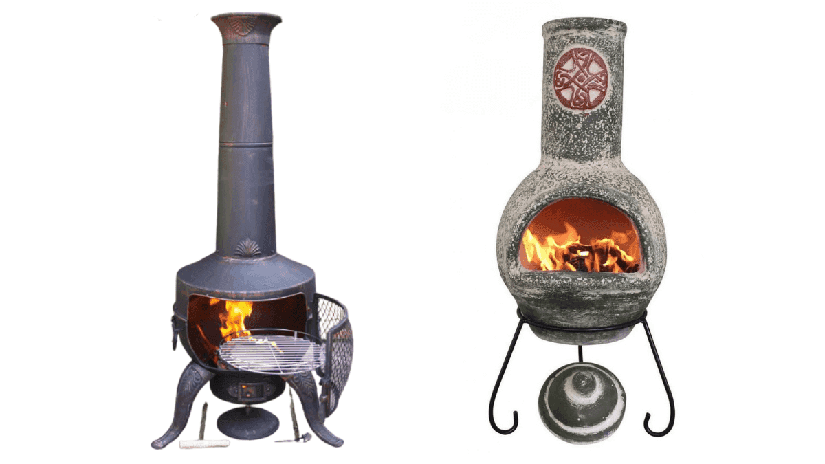 Cast Iron Chimenea vs Clay Chimenea