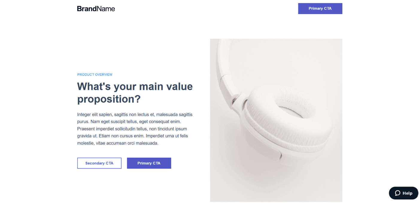 Instapage template product overview 1