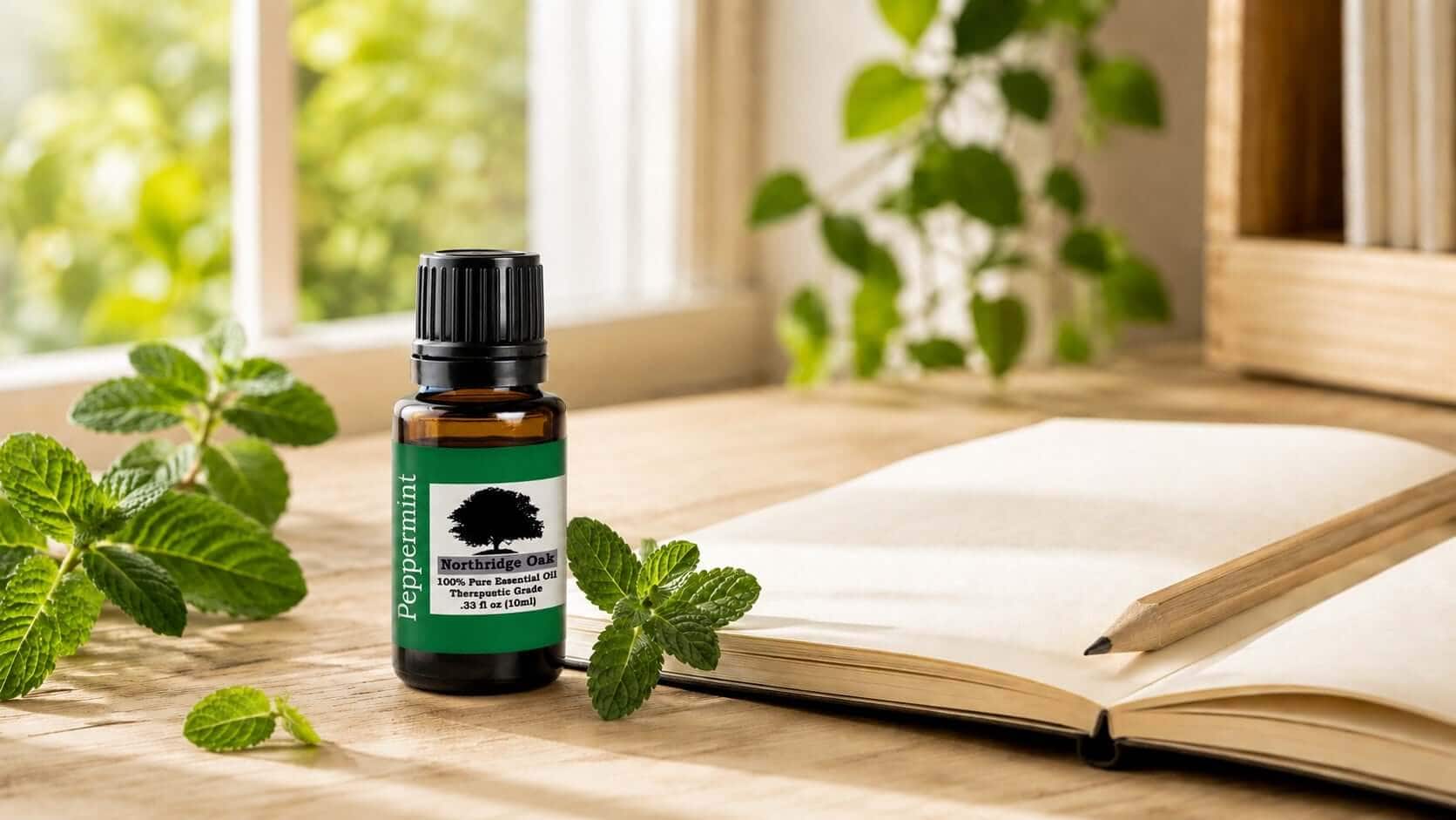Peppermint Essential Oil for Focus and Energy