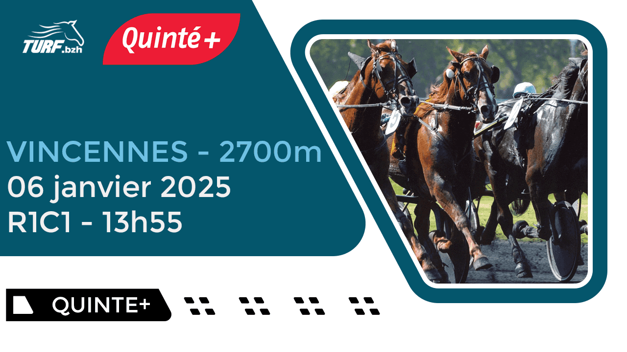 Quinté Vincennes : Analyse et Pronostics du 6 Janvier 2025